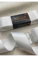 Saten Kurdele 4cm-10mt-beyaz(101)