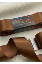 Saten Kurdele 4cm-10mt-kahverengi(208)
