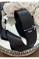 Saten Kurdele 4cm-10mt-siyah(1812)