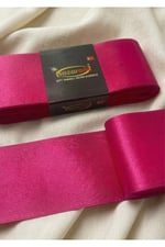 Saten Kurdele 6cm-10mt-fuşya(803)