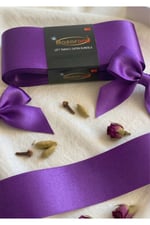 Saten Kurdele 6cm-10mt-lila(805)