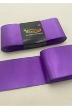 Saten Kurdele 6cm-10mt-lila(805)