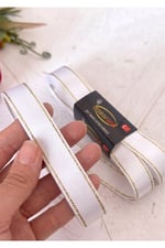 Saten Simli Kurdele 2cm-10mt-beyaz(101)