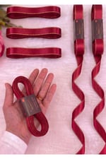 Saten Simli Kurdele 2cm-10mt-bordo