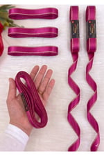 Saten Simli Kurdele 2cm-10mt-fuşya(803)
