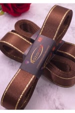 Saten Simli Kurdele 2cm-10mt-kahverengi(208)