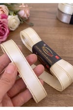Saten Simli Kurdele 2cm-10mt-krem(103)