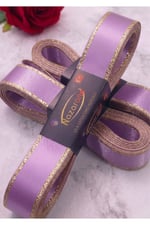 Saten Simli Kurdele 2cm-10mt-lila(805)