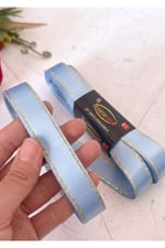 Saten Simli Kurdele 2cm-10mt-mavi(1206)