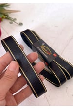 Saten Simli Kurdele 2cm-10mt-siyah(1812)