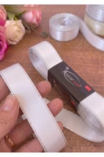 Saten Simli Kurdele 3cm-10mt-beyaz