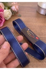 Saten Simli Kurdele 3cm-10mt-lacivert(1111)