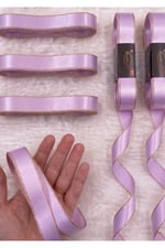 Saten Simli Kurdele 3cm-10mt-lila