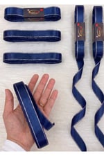 Saten Simli Kurdele 3cm-10mt-mavi(1206)