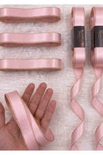 Saten Simli Kurdele 3cm-10mt-pembe