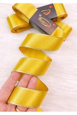 Saten Simli Kurdele 3cm-10mt-sarı