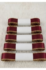 Saten Simli Kurdele 6cm-10mt-bordo(1007)