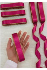 Saten Simli Kurdele 6cm-10mt-fuşya(803)