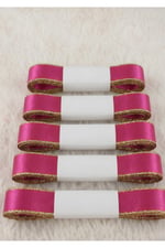 Saten Simli Kurdele 6cm-10mt-fuşya(803)