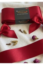 Saten Simli Kurdele 6cm-10mt-kırmızı(1102)