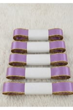 Saten Simli Kurdele 6cm-10mt-lila