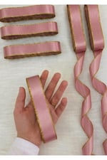Saten Simli Kurdele 6cm-10mt-pembe(503)