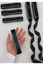 Saten Simli Kurdele 6cm-10mt-siyah(1812)