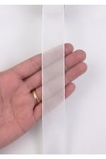 Şifon Kurdele 2,5cm-20mt-beyaz(101)