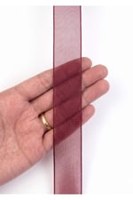 Şifon Kurdele 2,5cm-20mt-bordo(1007)