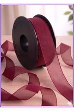 Şifon Kurdele 2,5cm-20mt-bordo(1007)