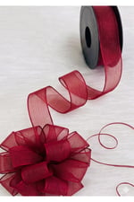 Şifon Kurdele 2,5cm-20mt-bordo(1007)