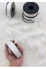 Şifon Kurdele 4cm-20mt-beyaz(101)