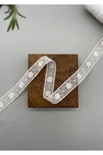 Tül Güpür 8078 9mt-beyaz