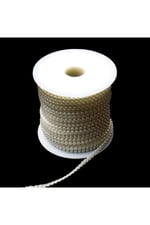Yarım Inci Ipe Dizili Makara 23mt-aa057-krem