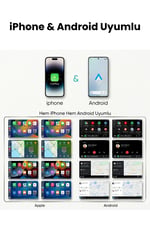 2'si 1 Arada Kablosuz CarPlay