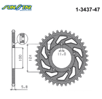 1-3437-47 ARKA DİŞLİ