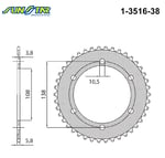 1-3516-38 ARKA DİŞLİ
