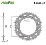 1-3529-42 ARKA DİŞLİ