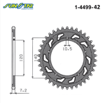 1-4499-42 ARKA DİŞLİ
