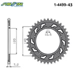 1-4499-43 ARKA DİŞLİ