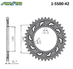 1-5500-42 ARKA DİŞLİ