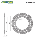 1-5635-40 ARKA DİŞLİ