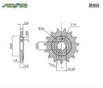 3F415 ÖN DİŞLİ