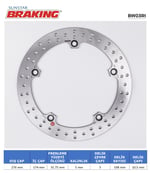 BRAKING BMW R850-1100-1150 YUVARLAK ARKA FREN DİSKİ