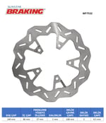 BRAKING DALGALI ARKA FREN DİSKİ