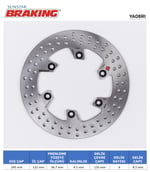BRAKING DUCATI / YAMAHA YUVARLAK ARKA FREN DİSKİ