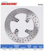 BRAKING DUCATI YUVARLAK ARKA FREN DİSKİ