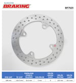 BRAKING HONDA CBF 500-600-1000 / X-ADV 750 / CBR 600 F YUVARLAK ARKA FREN DİSKİ