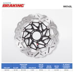 BRAKING HONDA CRF 1000-1100 / TRANSALP 750 DALGALI ÖN PERFORMANS FREN DİSKİ (SOL)
