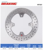 BRAKING KAWASAKI Z 750-800-1000 / VERSYS 1000 / ZZR 1400 YUVARLAK ARKA FREN DİSKİ